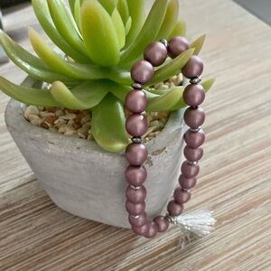 Violet Reign Pearl Bracelet